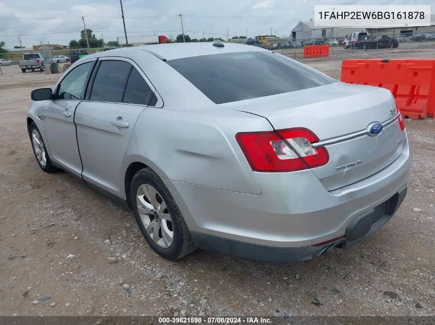 2011 Ford Taurus Sel VIN: 1FAHP2EW6BG161878 Lot: 39821598