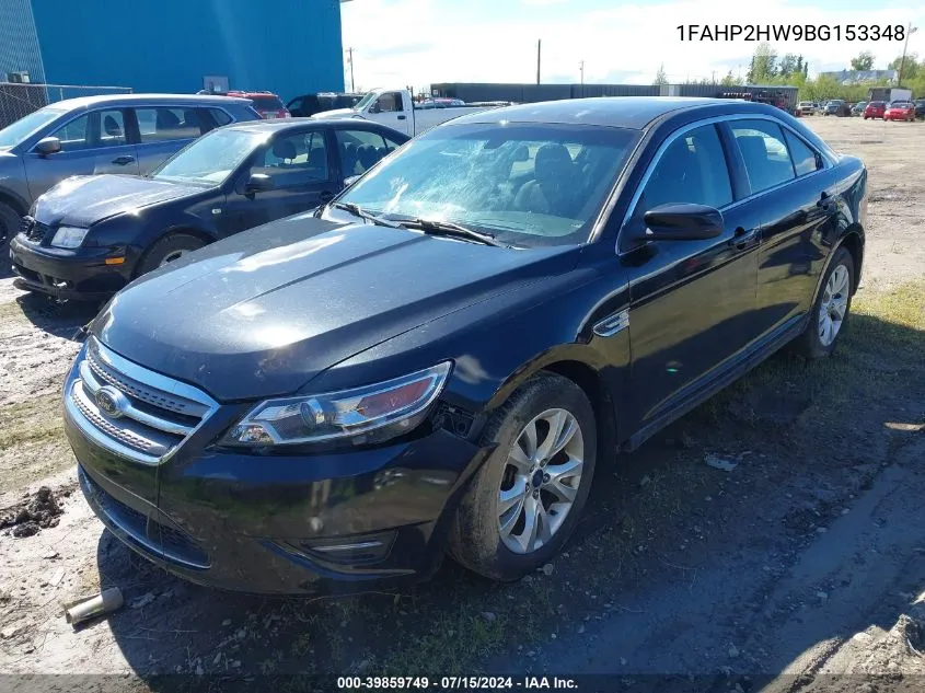 2011 Ford Taurus Sel VIN: 1FAHP2HW9BG153348 Lot: 39859749