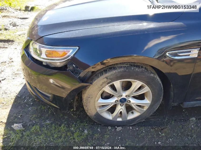 2011 Ford Taurus Sel VIN: 1FAHP2HW9BG153348 Lot: 39859749