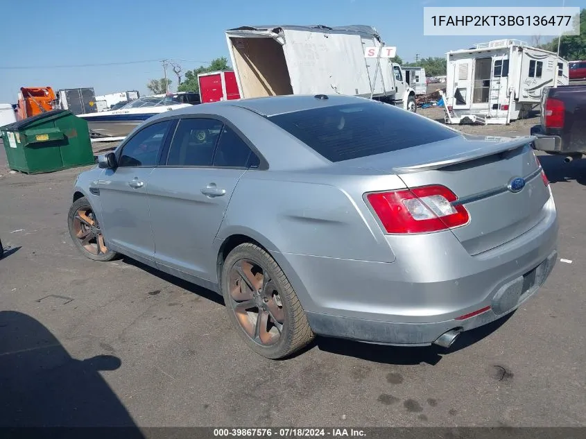 2011 Ford Taurus Sho VIN: 1FAHP2KT3BG136477 Lot: 39867576