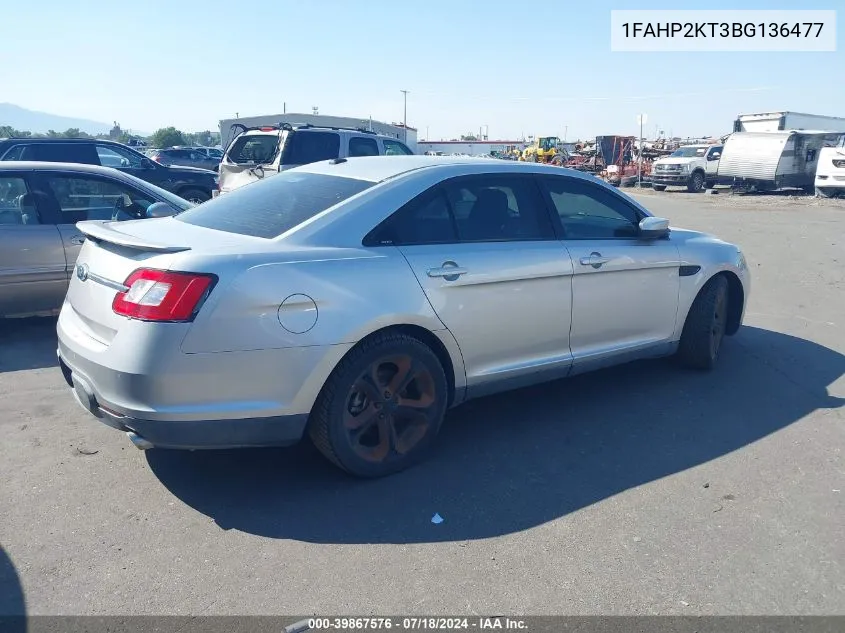 2011 Ford Taurus Sho VIN: 1FAHP2KT3BG136477 Lot: 39867576