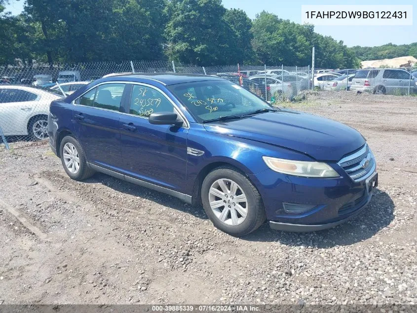 2011 Ford Taurus Se VIN: 1FAHP2DW9BG122431 Lot: 39885339