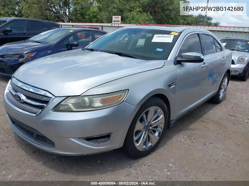 2011 Ford Taurus Limited VIN: 1FAHP2FW2BG142680 Lot: 40009084