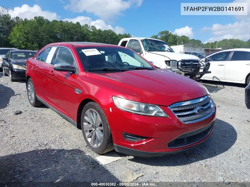 2011 Ford Taurus Limited VIN: 1FAHP2FW2BG141691 Lot: 40030382