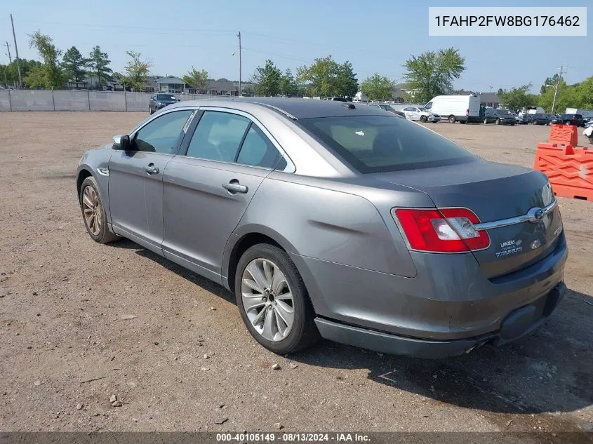 2011 Ford Taurus Limited VIN: 1FAHP2FW8BG176462 Lot: 40105149