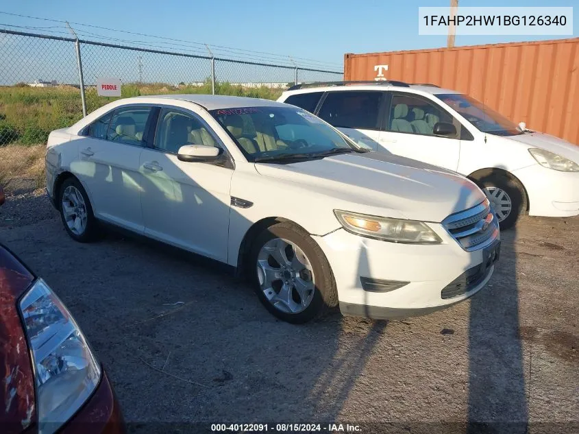 2011 Ford Taurus Sel VIN: 1FAHP2HW1BG126340 Lot: 40122091