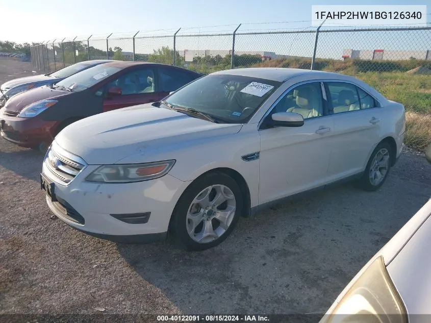 2011 Ford Taurus Sel VIN: 1FAHP2HW1BG126340 Lot: 40122091