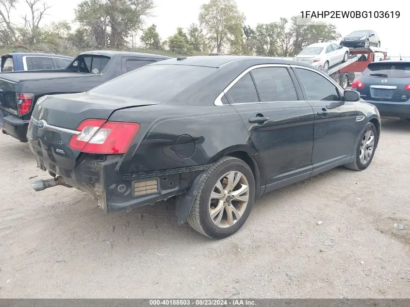 1FAHP2EW0BG103619 2011 Ford Taurus Sel