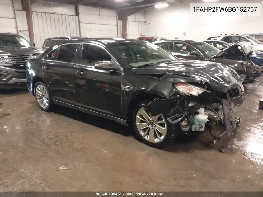 1FAHP2FW6BG152757 2011 Ford Taurus Limited