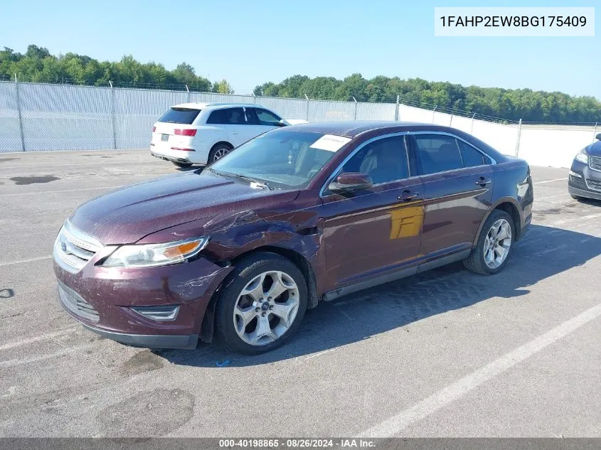 2011 Ford Taurus Sel VIN: 1FAHP2EW8BG175409 Lot: 40198865