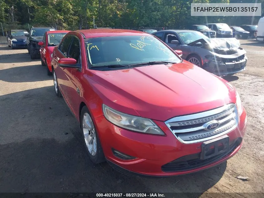 2011 Ford Taurus Sel VIN: 1FAHP2EW5BG135157 Lot: 40215037