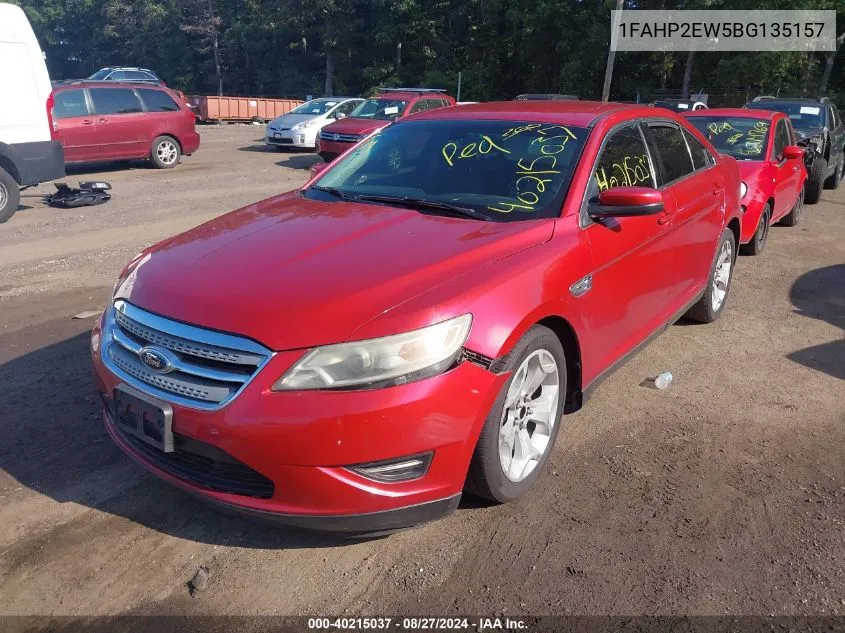 2011 Ford Taurus Sel VIN: 1FAHP2EW5BG135157 Lot: 40215037