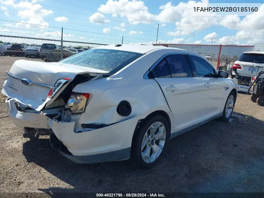 2011 Ford Taurus Sel VIN: 1FAHP2EW2BG185160 Lot: 40221790