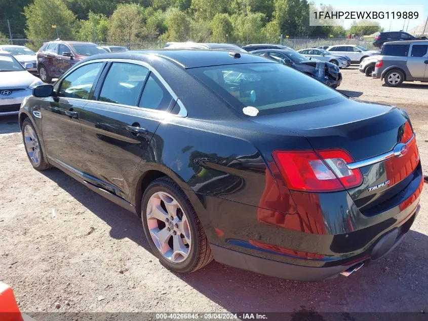 2011 Ford Taurus Sel VIN: 1FAHP2EWXBG119889 Lot: 40266845