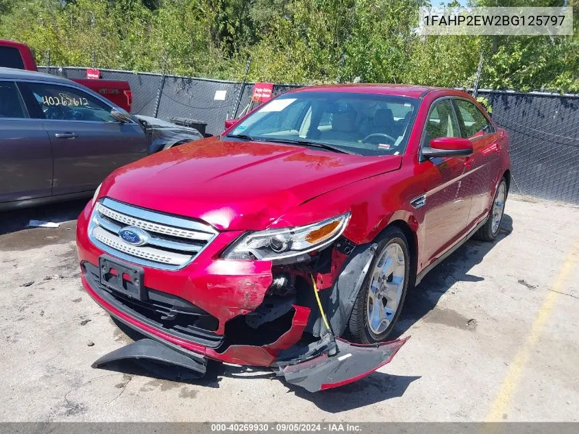 2011 Ford Taurus Sel VIN: 1FAHP2EW2BG125797 Lot: 40269930