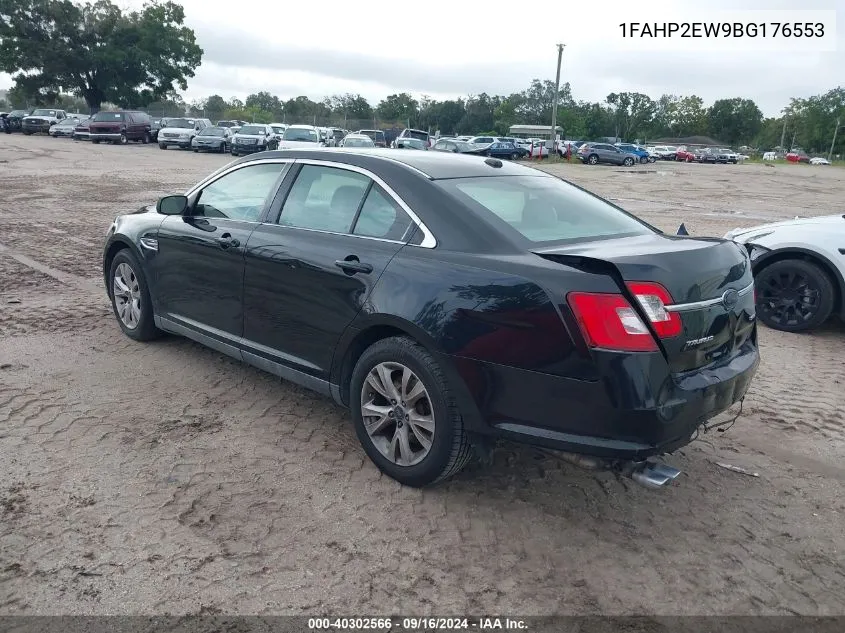 2011 Ford Taurus Sel VIN: 1FAHP2EW9BG176553 Lot: 40302566