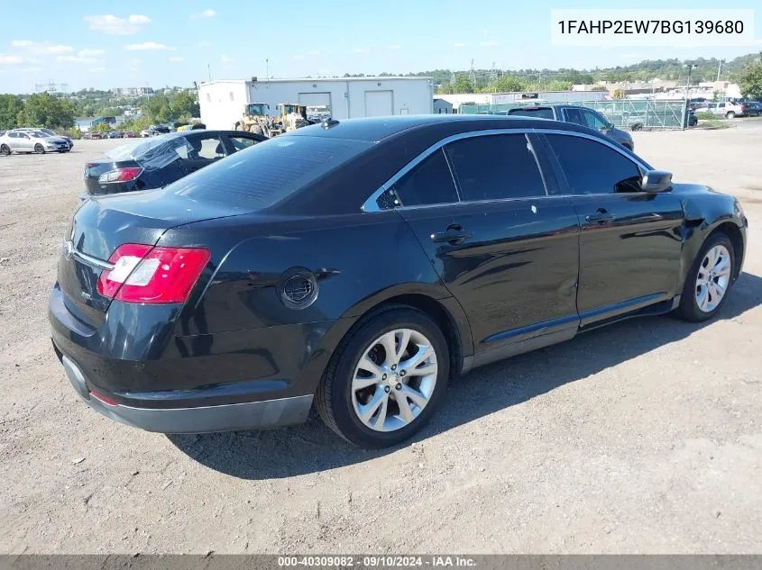 2011 Ford Taurus Sel VIN: 1FAHP2EW7BG139680 Lot: 40309082