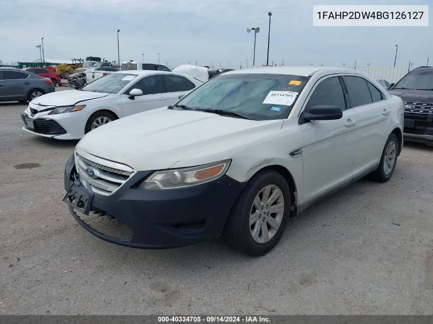 2011 Ford Taurus Se VIN: 1FAHP2DW4BG126127 Lot: 40334705