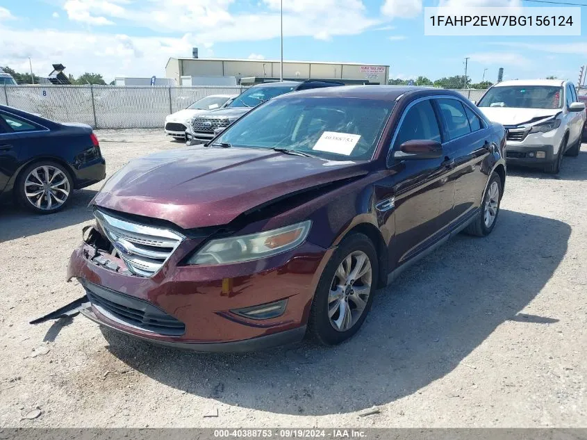 1FAHP2EW7BG156124 2011 Ford Taurus Sel