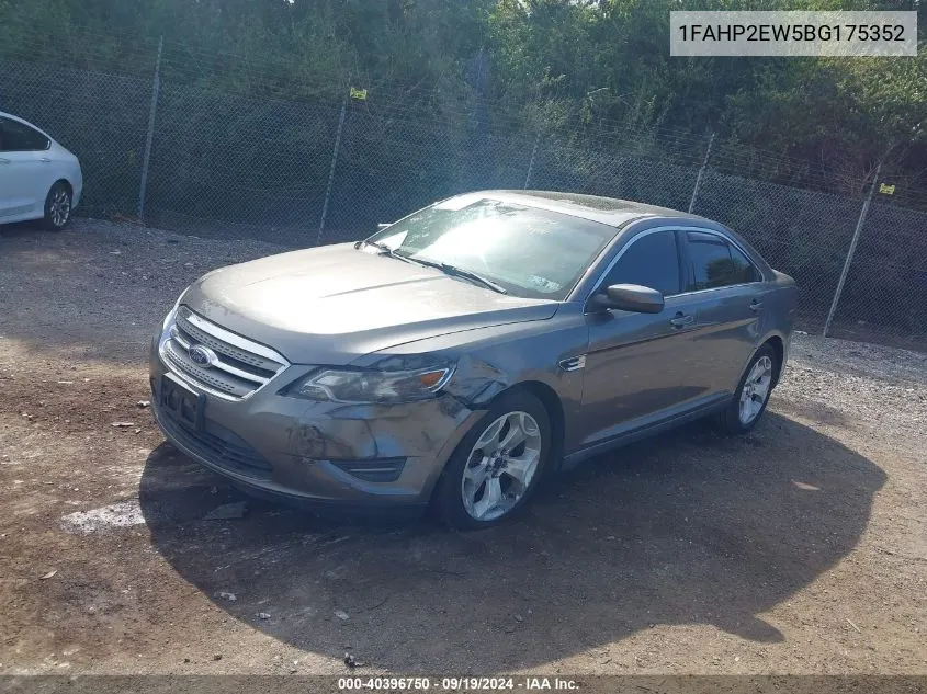 2011 Ford Taurus Sel VIN: 1FAHP2EW5BG175352 Lot: 40396750