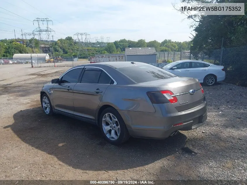 2011 Ford Taurus Sel VIN: 1FAHP2EW5BG175352 Lot: 40396750