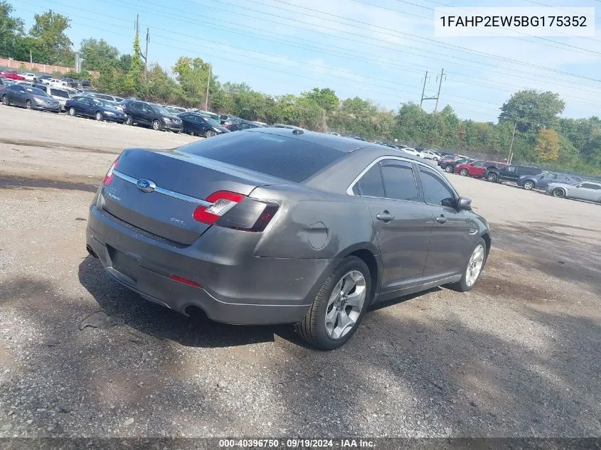 2011 Ford Taurus Sel VIN: 1FAHP2EW5BG175352 Lot: 40396750