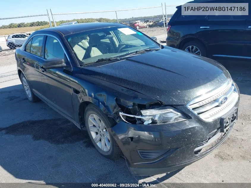 2011 Ford Taurus Se VIN: 1FAHP2DW4BG147186 Lot: 40400062