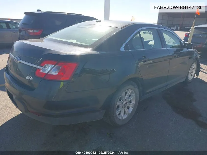 2011 Ford Taurus Se VIN: 1FAHP2DW4BG147186 Lot: 40400062