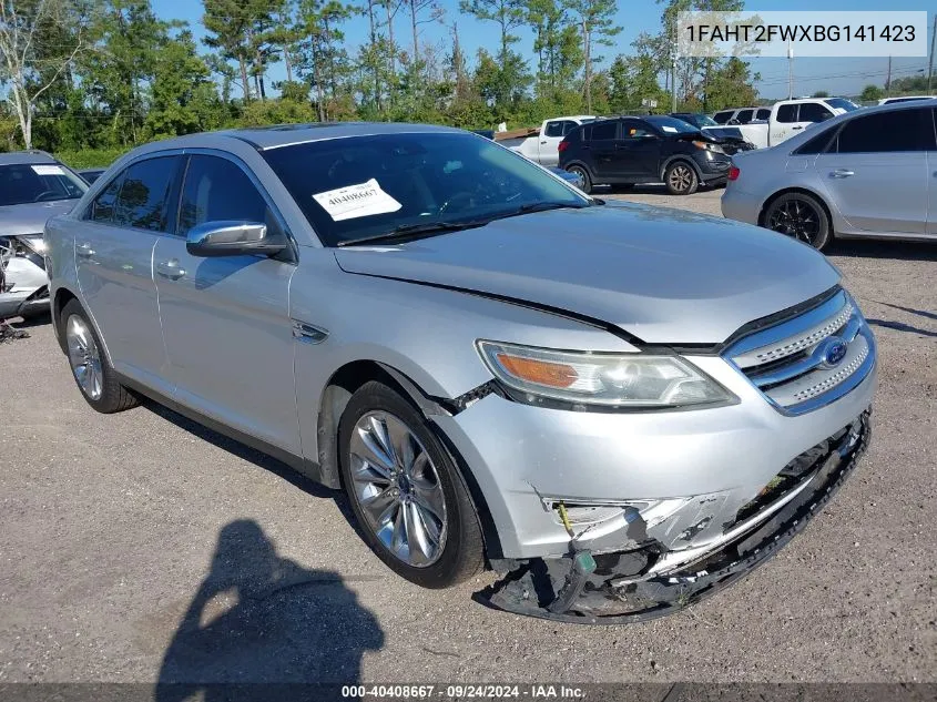 2011 Ford Taurus VIN: 1FAHT2FWXBG141423 Lot: 40408667