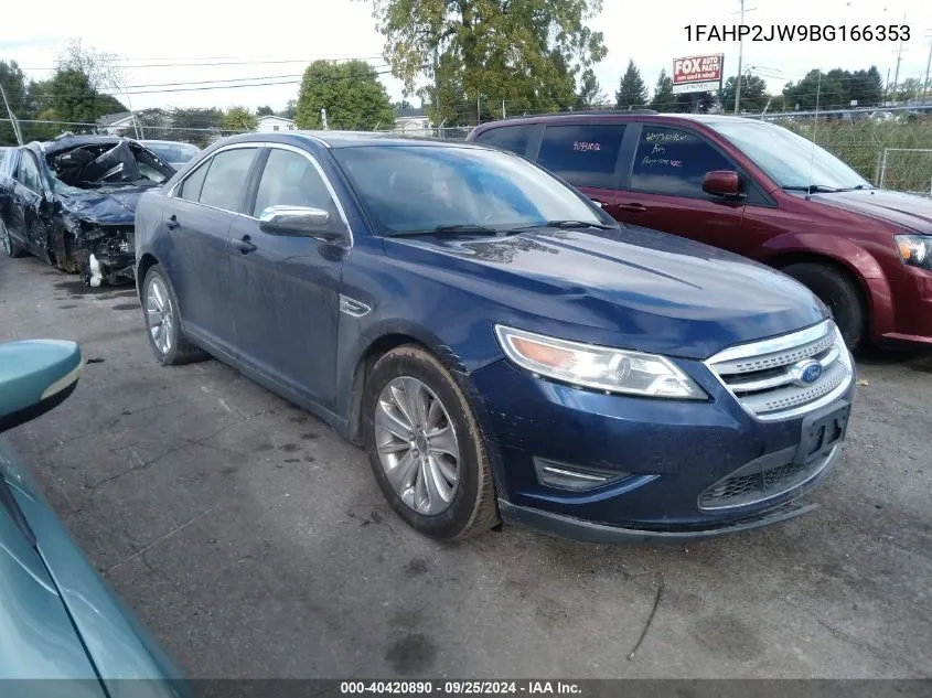 2011 Ford Taurus Limited VIN: 1FAHP2JW9BG166353 Lot: 40420890