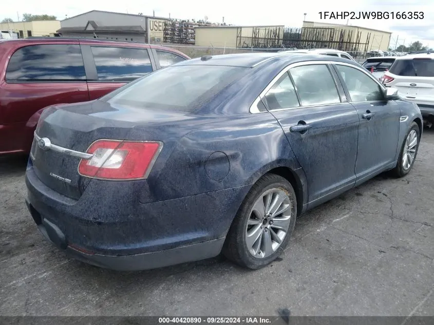 1FAHP2JW9BG166353 2011 Ford Taurus Limited