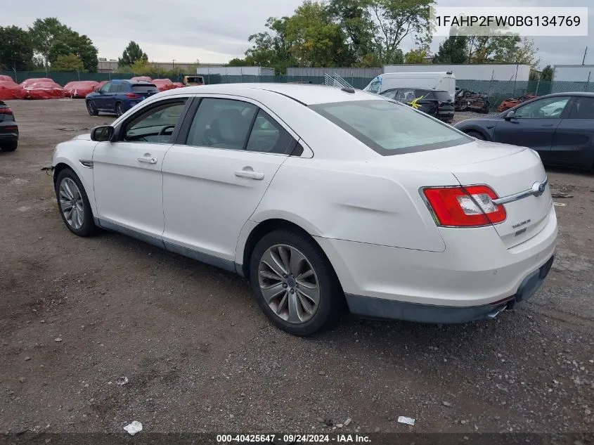 1FAHP2FW0BG134769 2011 Ford Taurus Limited