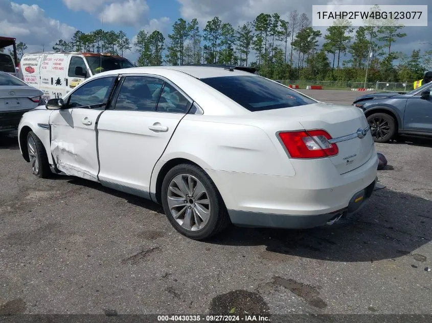 2011 Ford Taurus Limited VIN: 1FAHP2FW4BG123077 Lot: 40430335