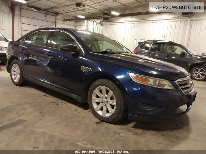 2011 Ford Taurus Se VIN: 1FAHP2DW8BG161818 Lot: 40448098