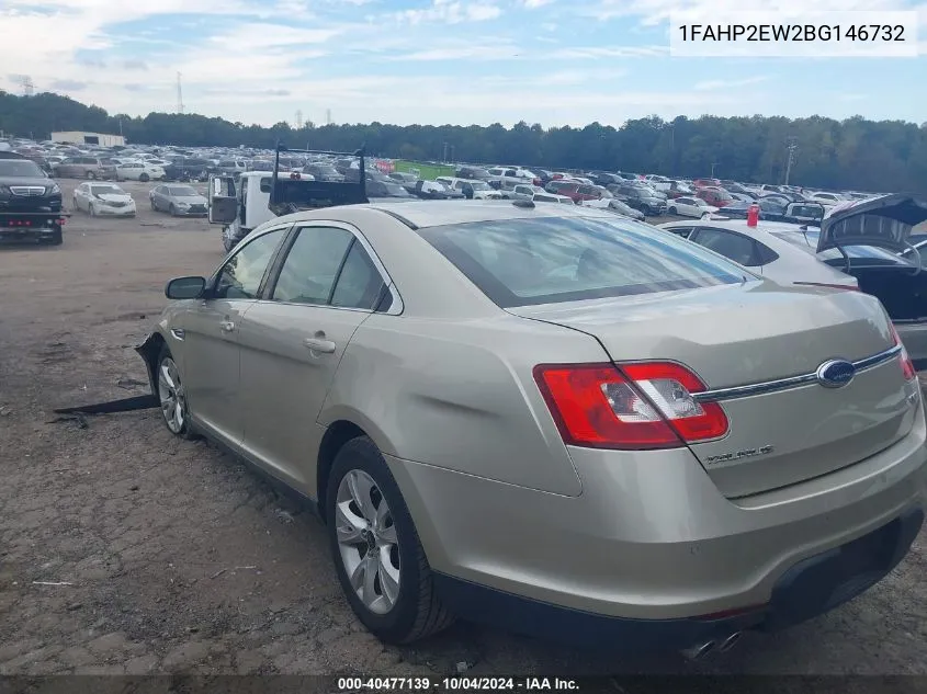 2011 Ford Taurus Sel VIN: 1FAHP2EW2BG146732 Lot: 40477139