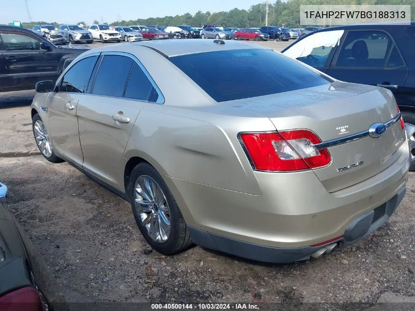 2011 Ford Taurus Limited VIN: 1FAHP2FW7BG188313 Lot: 40500144