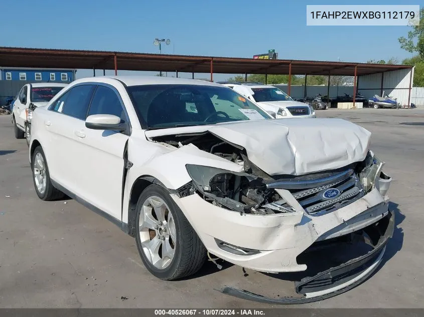 2011 Ford Taurus Sel VIN: 1FAHP2EWXBG112179 Lot: 40526067