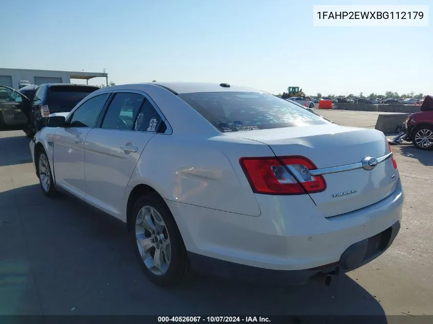 2011 Ford Taurus Sel VIN: 1FAHP2EWXBG112179 Lot: 40526067