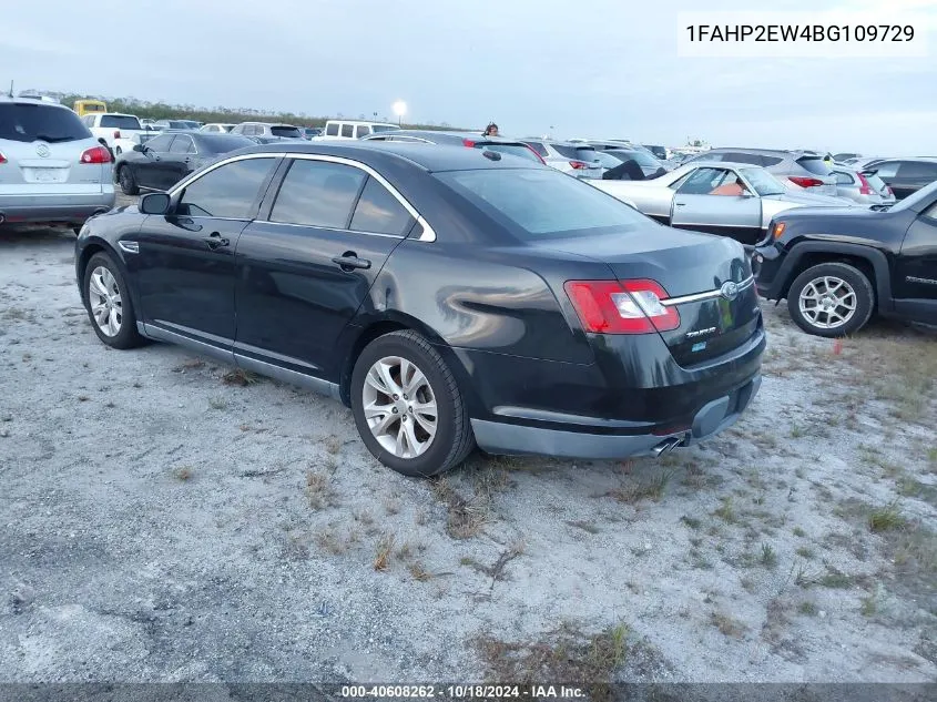 2011 Ford Taurus Sel VIN: 1FAHP2EW4BG109729 Lot: 40608262