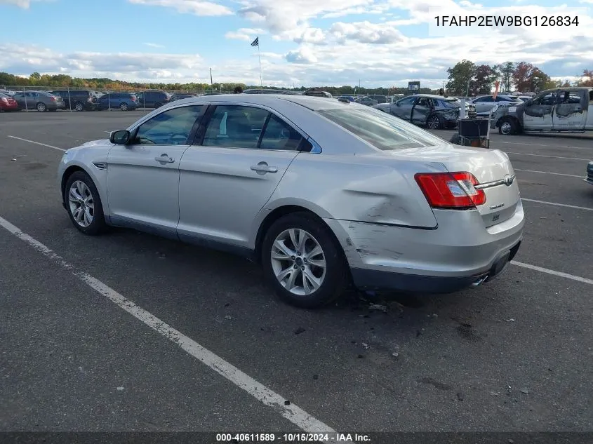 2011 Ford Taurus Sel VIN: 1FAHP2EW9BG126834 Lot: 40611589