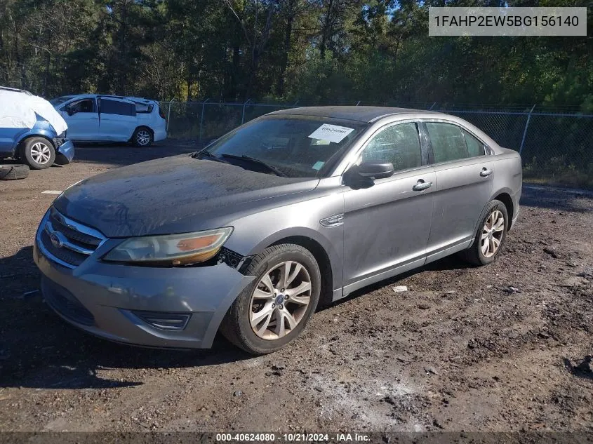 2011 Ford Taurus Sel VIN: 1FAHP2EW5BG156140 Lot: 40624080