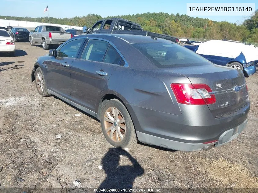 2011 Ford Taurus Sel VIN: 1FAHP2EW5BG156140 Lot: 40624080