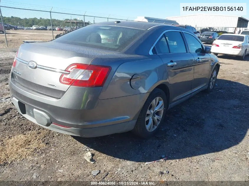 2011 Ford Taurus Sel VIN: 1FAHP2EW5BG156140 Lot: 40624080