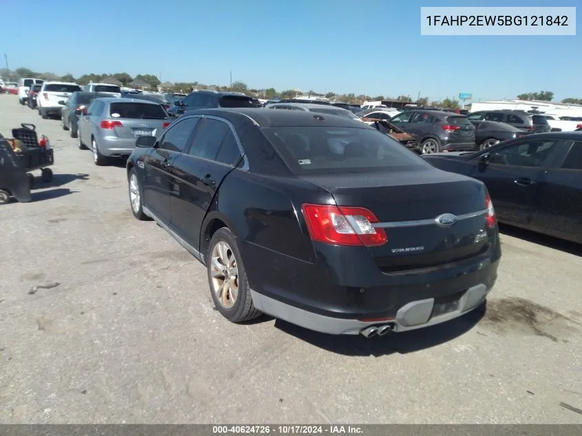 2011 Ford Taurus Sel VIN: 1FAHP2EW5BG121842 Lot: 40624726