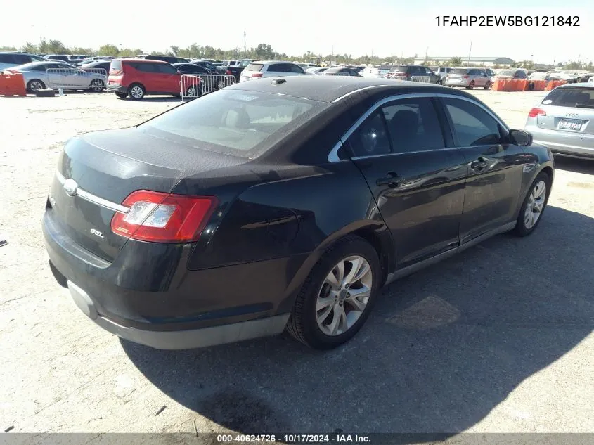 2011 Ford Taurus Sel VIN: 1FAHP2EW5BG121842 Lot: 40624726