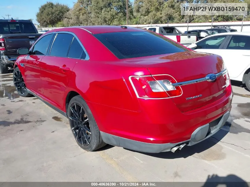 2011 Ford Taurus Limited VIN: 1FAHP2FWXBG159470 Lot: 40636390