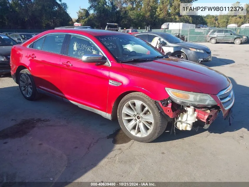 2011 Ford Taurus Limited VIN: 1FAHP2FW9BG112379 Lot: 40639480