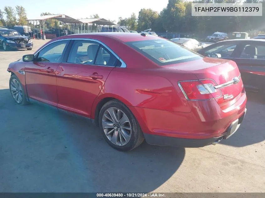 1FAHP2FW9BG112379 2011 Ford Taurus Limited