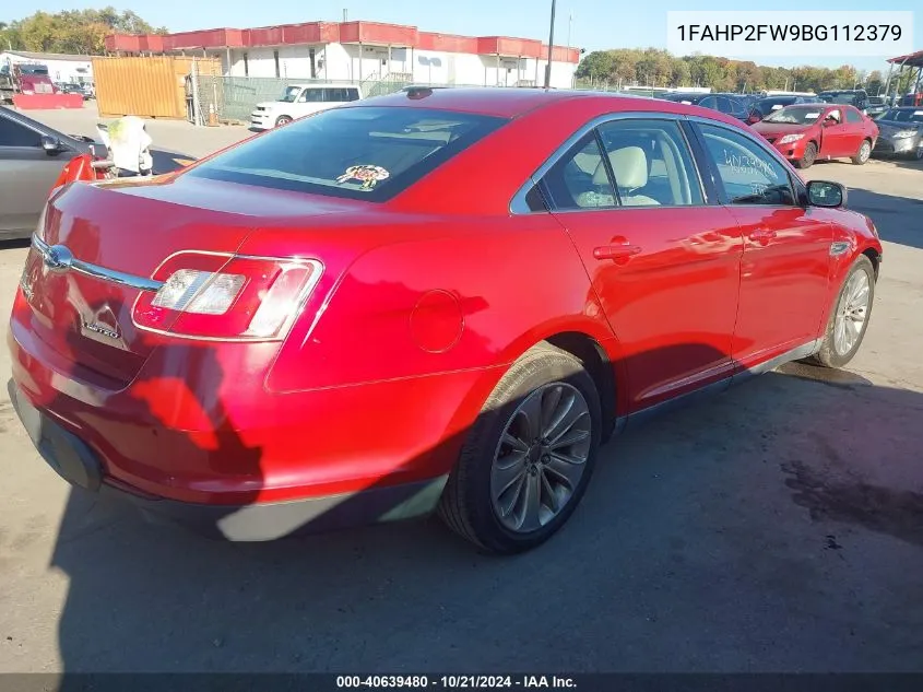 1FAHP2FW9BG112379 2011 Ford Taurus Limited