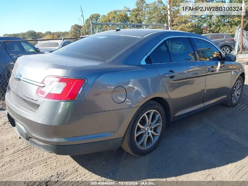 2011 Ford Taurus Limited VIN: 1FAHP2JW2BG100324 Lot: 40646880